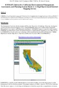 Cover page: ICEMAP2 (Interactive California environmental management, assessment, and planning system mark 2): A MapObjects based Internet mapping service