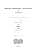 Cover page: Language Change, Contact, and Koineization in Pacific Coast Athabaskan