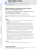 Cover page: Differential diagnosis of benign and malignant vertebral fracture on CT using deep learning