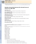 Cover page: Retention Among North American HIV-Infected Persons in Clinical Care, 2000–2008