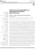 Cover page: Technoeconomic Modeling of Plant-Based Griffithsin Manufacturing.