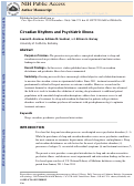 Cover page: Circadian rhythms and psychiatric illness.