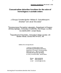 Cover page: Concentration-detection functions for the odor of homologous n-acetate esters.