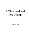 Cover page: A Thousand and One Nights
