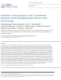 Cover page: Hepatitis C virus genotype 1 and 2 recombinant genomes and the phylogeographic history of the 2k/1b lineage