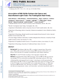 Cover page: Association of MRI Visible Perivascular Spaces and Neurofilament Light Chain: The Framingham Heart Study.