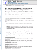 Cover page: Real‐world experience with weight gain among pregnant women living with HIV who are using integrase inhibitors