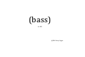 Cover page: (bass)