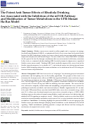 Cover page: The Potent Anti-Tumor Effects of Rhodiola Drinking Are Associated with the Inhibition of the mTOR Pathway and Modification of Tumor Metabolism in the UPII-Mutant Ha-Ras Model.