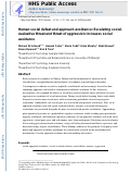 Cover page: Human social defeat and approach-avoidance: Escalating social-evaluative threat and threat of aggression increases social avoidance.