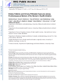 Cover page: Dietary patterns and urinary phthalate exposure among postmenopausal women of the Womens Health Initiative.