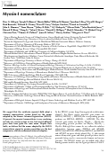 Cover page: Myosin-I nomenclature