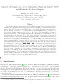 Cover page of Capacity of Summation over a Symmetric Quantum Erasure MAC with Partially Replicated Inputs