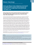 Cover page: Safety and efficacy of the combination of nivolumab plus ipilimumab in patients with melanoma and asymptomatic or symptomatic brain metastases (CheckMate 204)