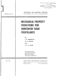 Cover page: Mechanical Property Predictions for Reinforced Solid Propellants