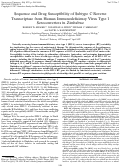 Cover page: Sequence and drug susceptibility of subtype C reverse transcriptase from human immunodeficiency virus type 1 seroconverters in Zimbabwe.