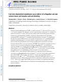 Cover page: Calcium-dependent membrane association of a flagellar calcium sensor does not require calcium binding