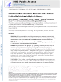 Cover page: Antiretroviral Non-Adherence is Associated With a Retrieval Profile of Deficits in Verbal Episodic Memory