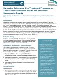 Cover page of Surveying Substance Use Treatment Programs onTheir Tobacco-Related Needs and Practices:Sacramento County