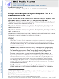 Cover page: Using a Patient Navigator to Improve Postpartum Care in an Urban Women's Health Clinic