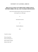 Cover page: Skill evaluation of water supply forecasts in western Sierra Nevada and Colorado River basins