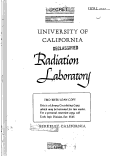 Cover page: CONFIRMATION OF RADIOACTIVITY IN THYROIDS OF VARIOUS ANIMALS. II. Progress Report: Sept. 30, 1954 to Jan. 10, 1955.