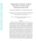 Cover page: Augmented resolution of linear hyperbolic systems under nonconservative form