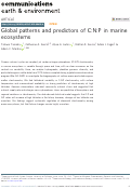 Cover page: Global patterns and predictors of C:N:P in marine ecosystems