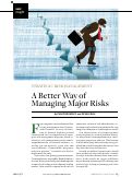 Cover page: Strategic Risk Management: A Better Way of Managing Major Risks