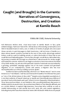 Cover page: Caught (and Brought) in the Currents: Narratives of Convergence, Destruction, and Creation at Kamilo Beach