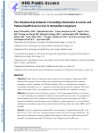 Cover page: The Relationship Between Circulating Interleukin-6 Levels and Future Health Service Use in Dementia Caregivers.