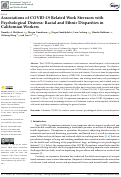 Cover page: Associations of COVID-19 Related Work Stressors with Psychological Distress: Racial and Ethnic Disparities in Californian Workers