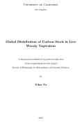 Cover page: Global Distribution of Carbon Stock in Live Woody Vegetation