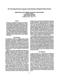 Cover page: KA : Situating Natural Language Understanding in Design Problem Solving