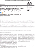 Cover page: Blacks’ Death Rate Due to Circulatory Diseases Is Positively Related to Whites’ Explicit Racial Bias