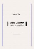 Cover page: Viola Quartet "Vanity of Repetition"