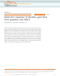 Cover page: Giant Kerr response of ultrathin gold films from quantum size effect.