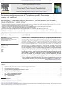 Cover page: Environmental transmission of Toxoplasma gondii: Oocysts in water, soil and food