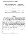 Cover page: Study of pore pressure variation during liquefaction using two constitutive models for sand