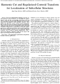 Cover page: Harmonic cut and regularized centroid transform for localization of subcellular structures