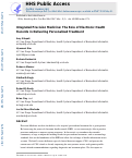 Cover page: Integrated precision medicine: the role of electronic health records in delivering personalized treatment