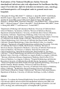 Cover page: 84. Evaluation of the NHSN Standardized Infection Ratio (SIR) Risk Adjustment for HO-CDI in Oncology and ICU Patients in General Acute Care Hospitals