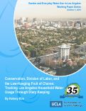 Cover page of Conservation, Division of Labor, and the Low-Hanging Fruit of Chores: Tracking Los Angeles Household Water Usage Through Diary Keeping