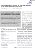 Cover page: Detection and Signal Processing for Near‐Field Nanoscale Fourier Transform Infrared Spectroscopy