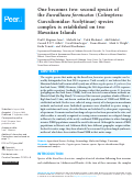 Cover page: One becomes two: second species of the Euwallacea fornicatus (Coleoptera: Curculionidae: Scolytinae) species complex is established on two Hawaiian Islands
