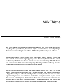Cover page: Milk Thistle