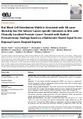 Cover page: Red Blood Cell Distribution Width Is Associated with All-cause Mortality but Not Adverse Cancer-specific Outcomes in Men with Clinically Localized Prostate Cancer Treated with Radical Prostatectomy: Findings Based on a Multicenter Shared Equal Access Regional Cancer Hospital Registry