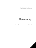 Cover page: Rememory