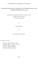 Cover page: Automated detection and classification of circulating cancer cells via high-throughput microscopy