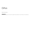 Cover page: Ortus